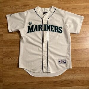 Ichiro Suzuki Vintage Majestic MLB Authentic White Baseball Jersey Size Large